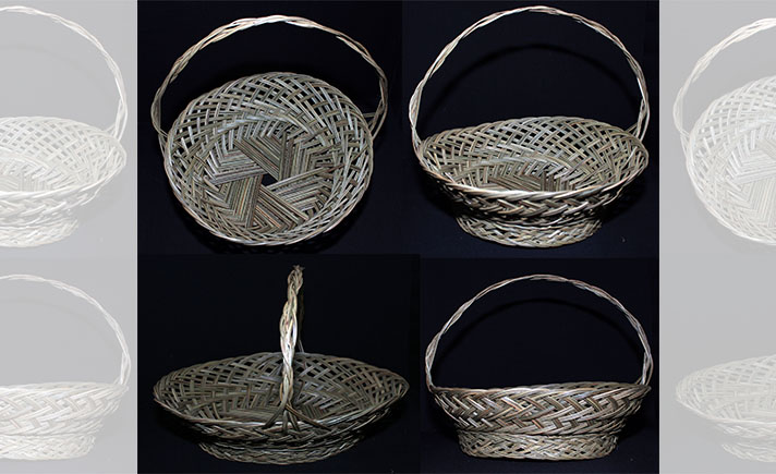 Fruit Basket from Palm Sticks