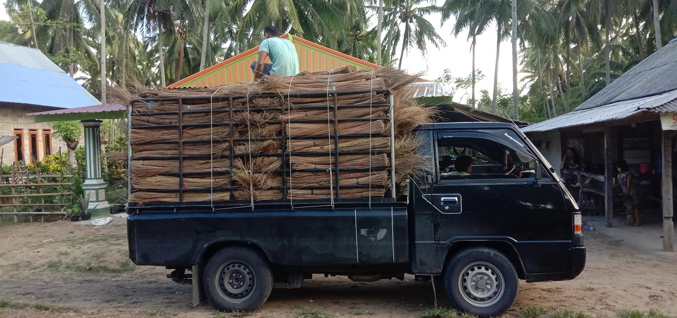 palm broom sticks indonesia supplier