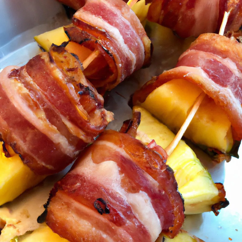 Delicious Recipes: Bacon Wrapped Pineapple, The Perfect Sweet and Savory Appetizer