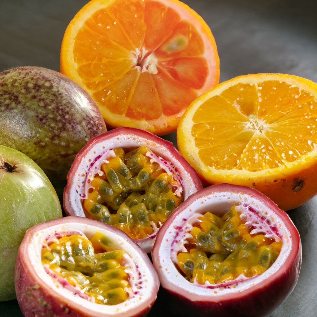 Unleashing the Flavorful Trio: Exploring the Delights of Passion Fruit, Orange, and Guava