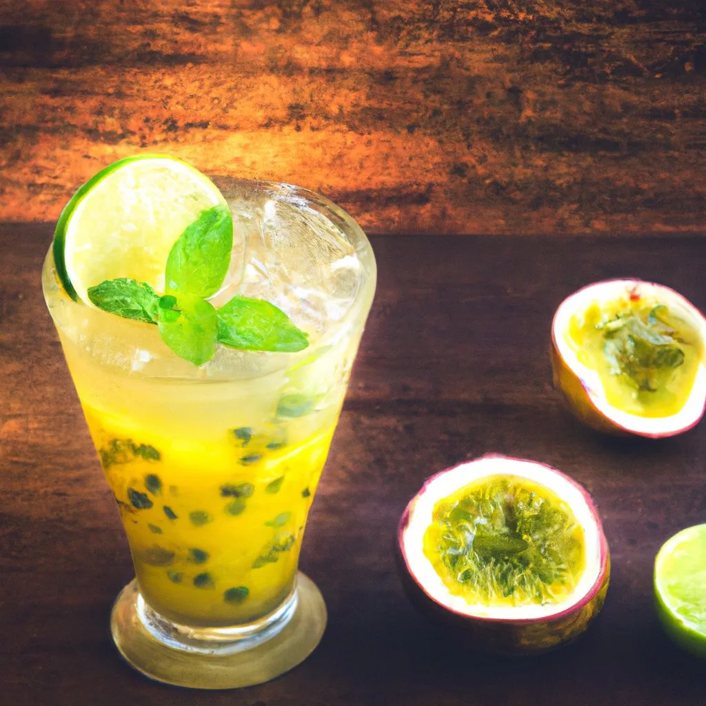 Discover the Refreshing and Tropical Flavors of a Passion Fruit Mojito