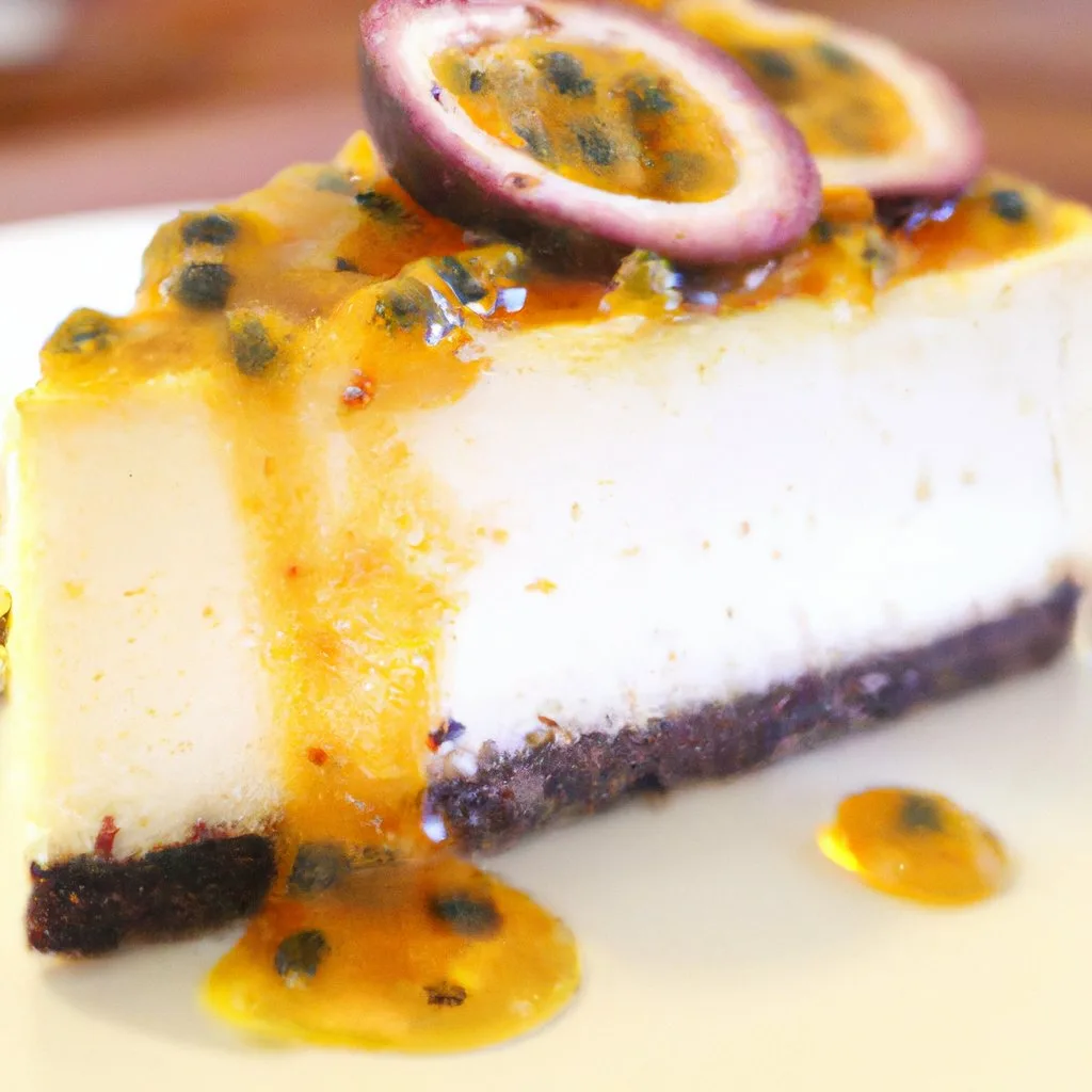 Indulge in the Delightful Fusion of Flavors: Passion Fruit Cheesecake