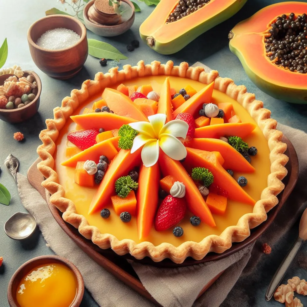 Delicious and Easy Papaya Tart Recipe: A Tropical Twist to Your Dessert Menu