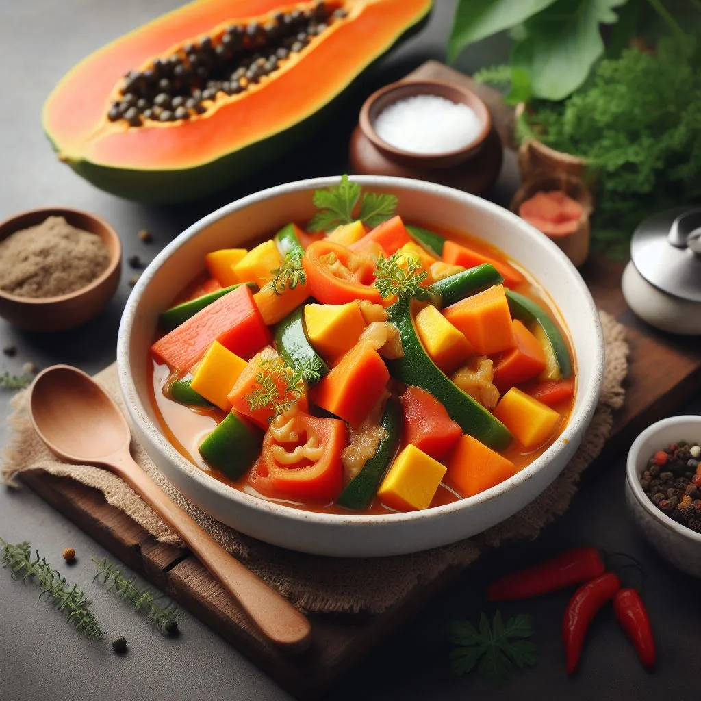 Delicious and Healthy Papaya Curry Recipe: A Tropical Twist to Your Dinner