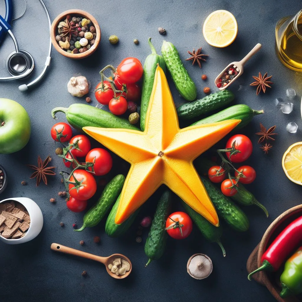From the Cosmos to Your Plate: Exploring the Health Benefits of Star Fruits & Vegetables