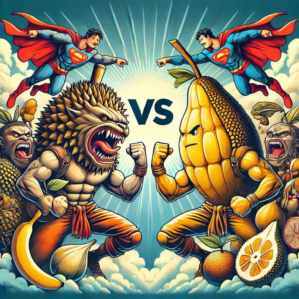 The Battle of the Fruits: Durian vs Jackfruit - Taste, Texture, and Nutrition