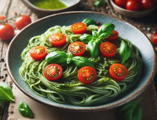 How to Whip Up Konjac Noodles with Pesto for the Week Ahead: A Healthy and Delicious Meal Prep Solution