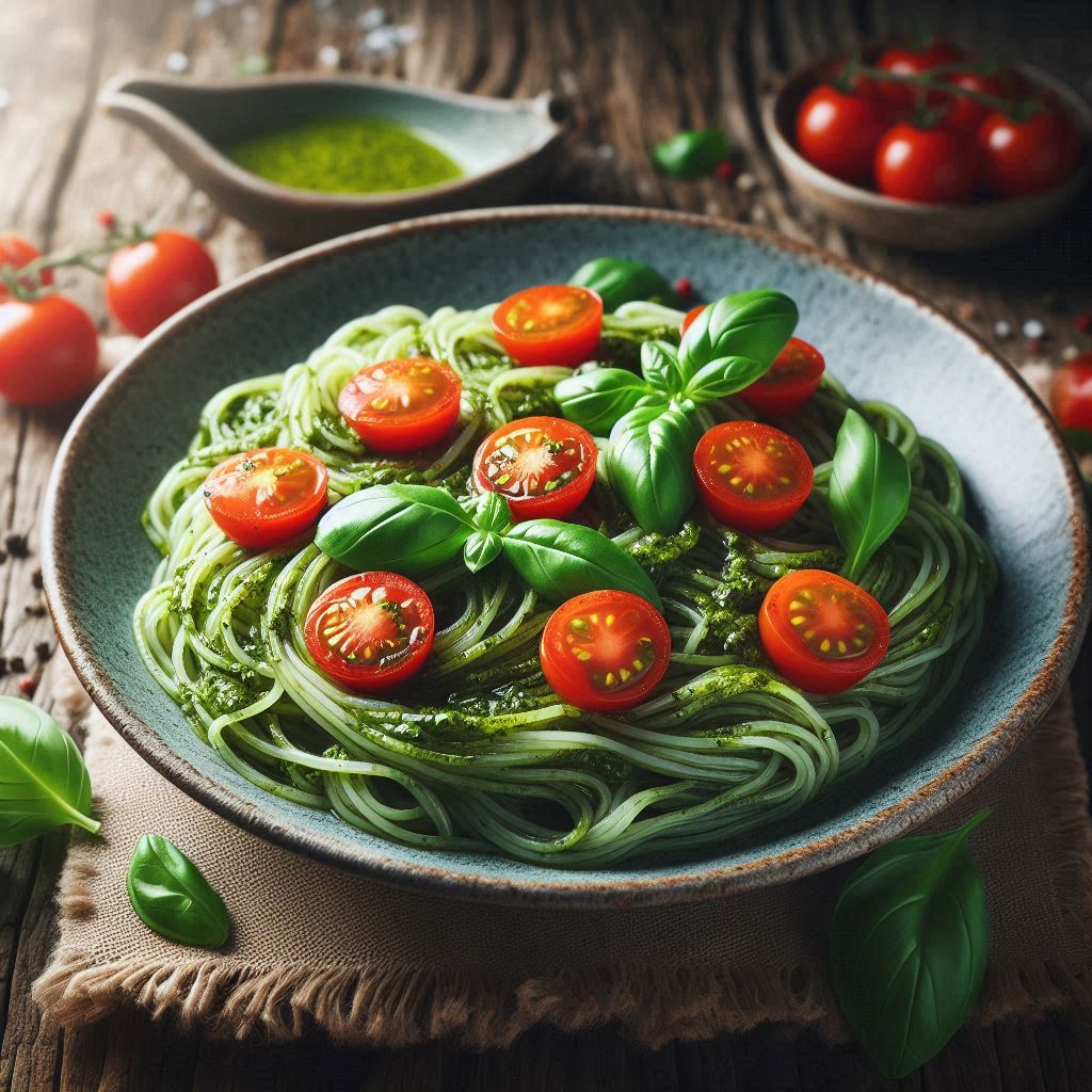 How to Whip Up Konjac Noodles with Pesto for the Week Ahead: A Healthy and Delicious Meal Prep Solution